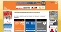 Desktop Screenshot of industriezeitschrift.de