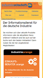 Mobile Screenshot of industriezeitschrift.de
