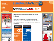 Tablet Screenshot of industriezeitschrift.de